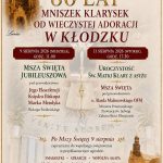 Obchody 80. rocznicy przybycia Mniszek Klarysek od Wieczystej Adoracji do Kłodzka